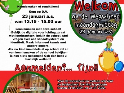 Aanmelden nieuwe leerlingen