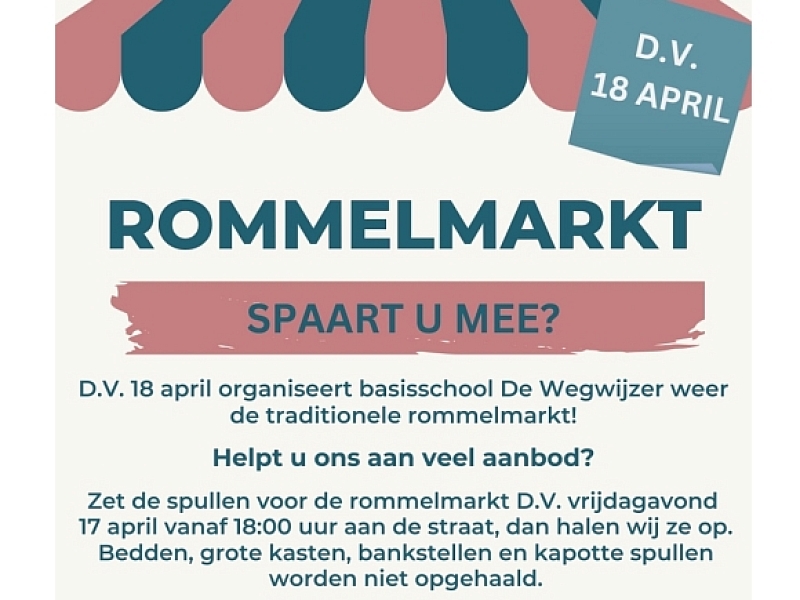 Rommelmarkt: doet u mee?